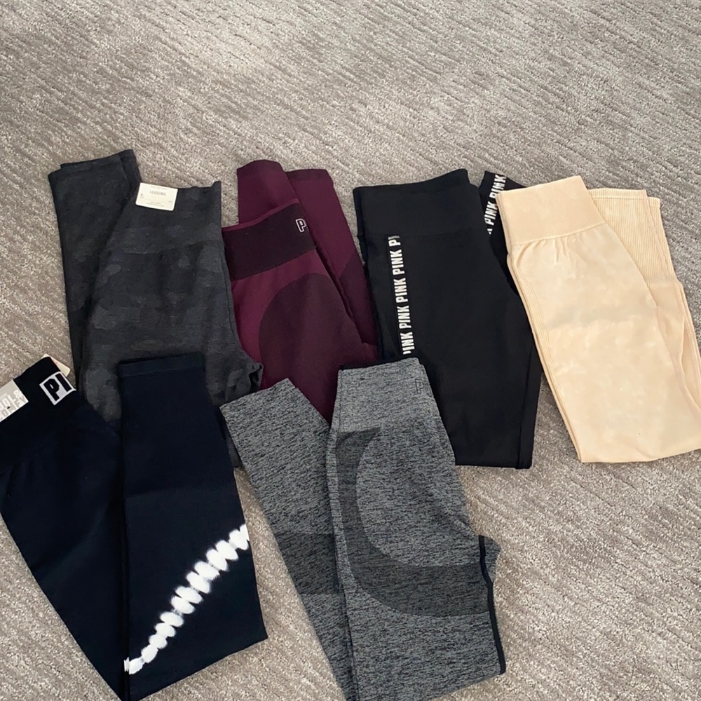 Lot of 6 pair of leggings, size M